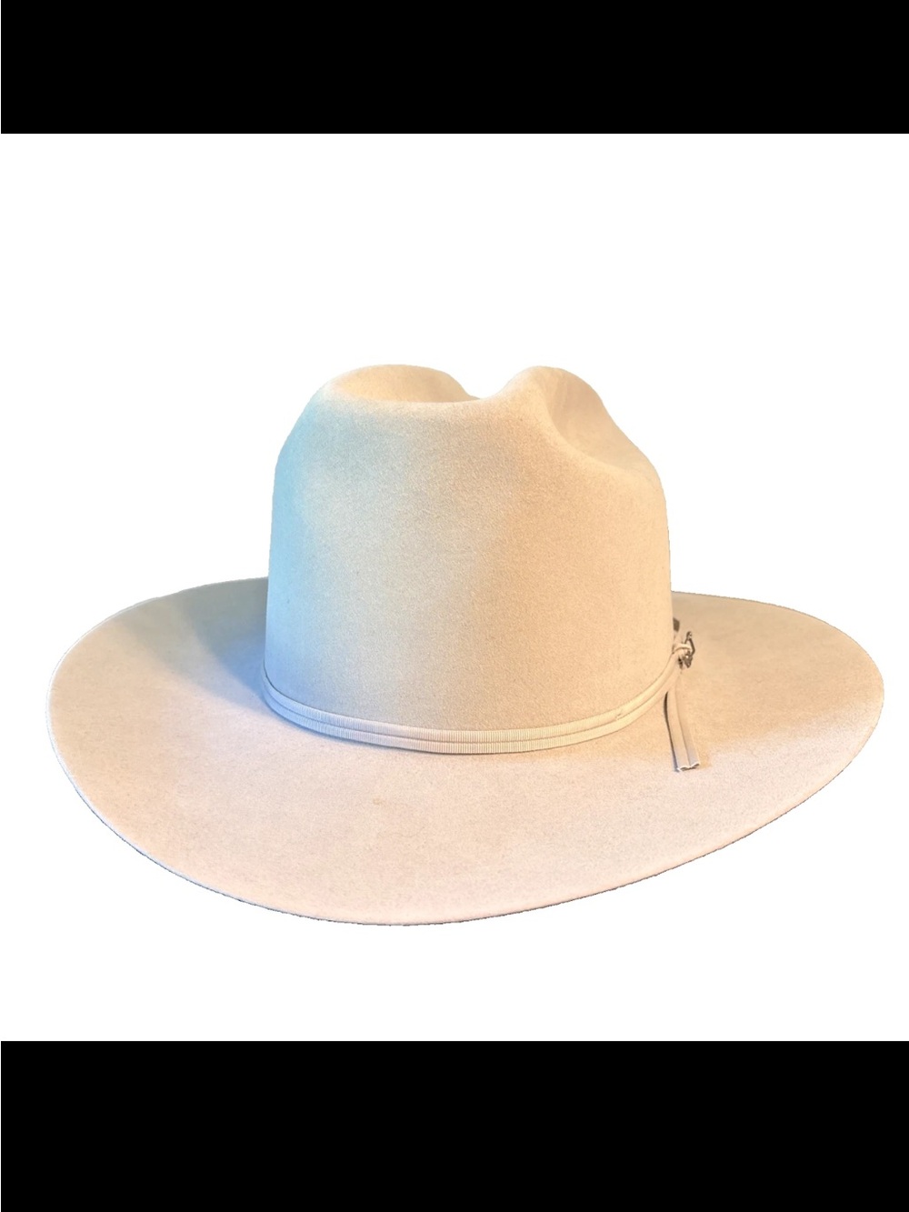 John B. Stetson 5X Beaver Silverbelly Cowboy Hat 7-1/8 Western w/ Box